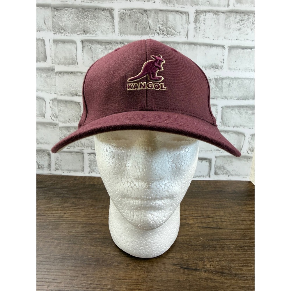Kangol Flexfit Baseball Cap Burgundy Maroon Embroidered Logo Hat L/XL 5128BC